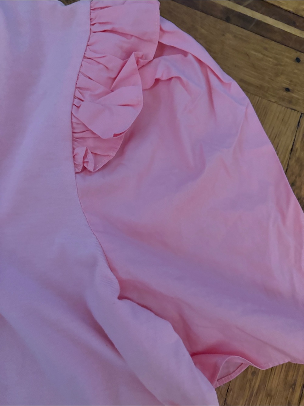 English Factory Light Pink Ruffle Sleeve Tee - Picture 5 of 6